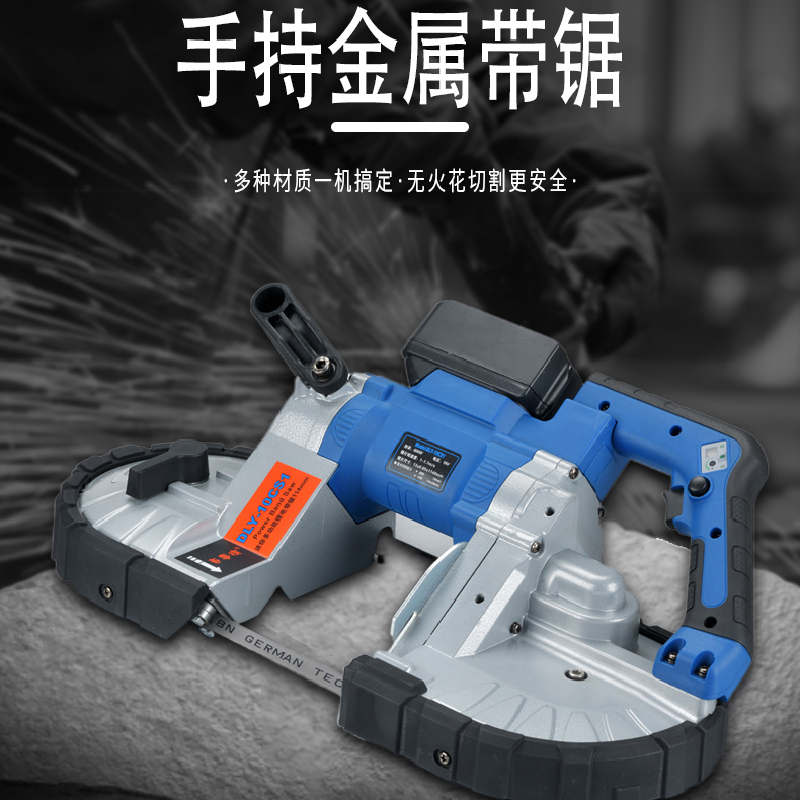 凯德龙带锯锯床小型木工台式家用不锈钢金属切割立卧式切管高清大图