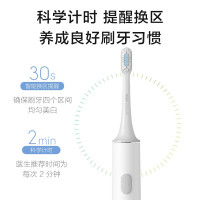 小米(MI)电动牙刷T300 米家原装声波震动电动牙刷成人情侣男女儿童家用全身水洗防水长续航智能充电振动细软刷毛牙刷头