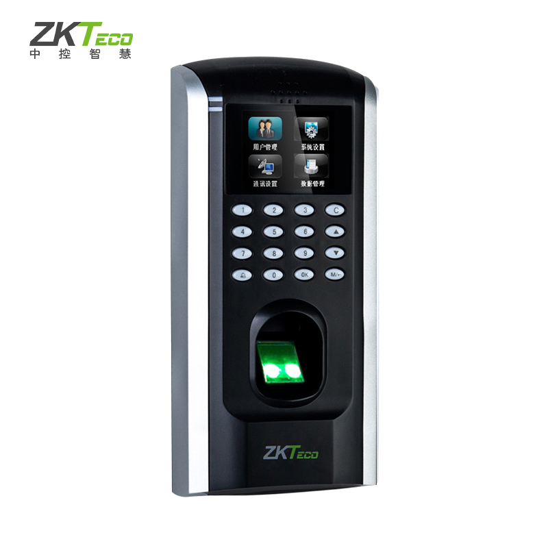 ZKTeco/熵基科技F7门禁机 指纹门禁机考勤机 考勤门禁一体机 安装简单彩屏网络打卡机