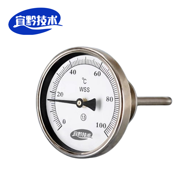 宜黔技术 双金属温度计轴向 0-100/个