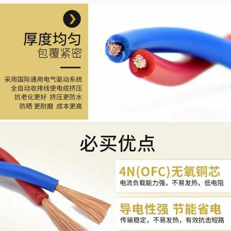 纯铜双绞花线