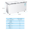 Haier/海尔-40度超低温冰柜商用卧式冷柜冷冻冷藏保鲜柜电子温控 BC/BD-519HEM 519升