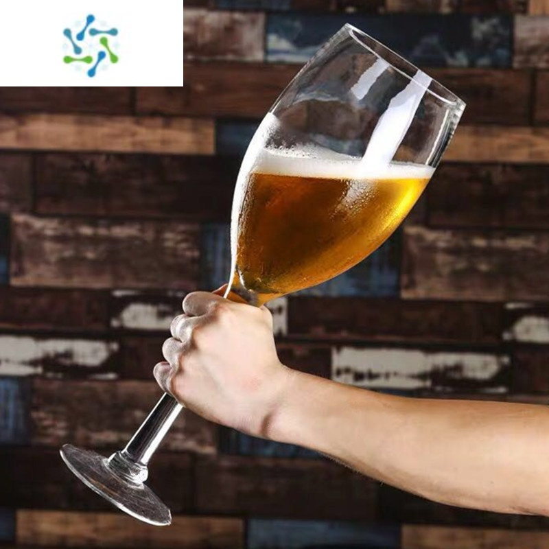 三维工匠巨大特大号酒杯超大巨型大容量啤酒杯大号红酒杯高脚杯玻璃