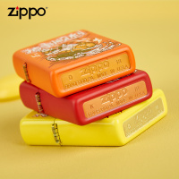 [苏宁自营]Zippo美国进口打火机彩印猪事顺利哑漆防风煤油火机好运祝福送礼zippo