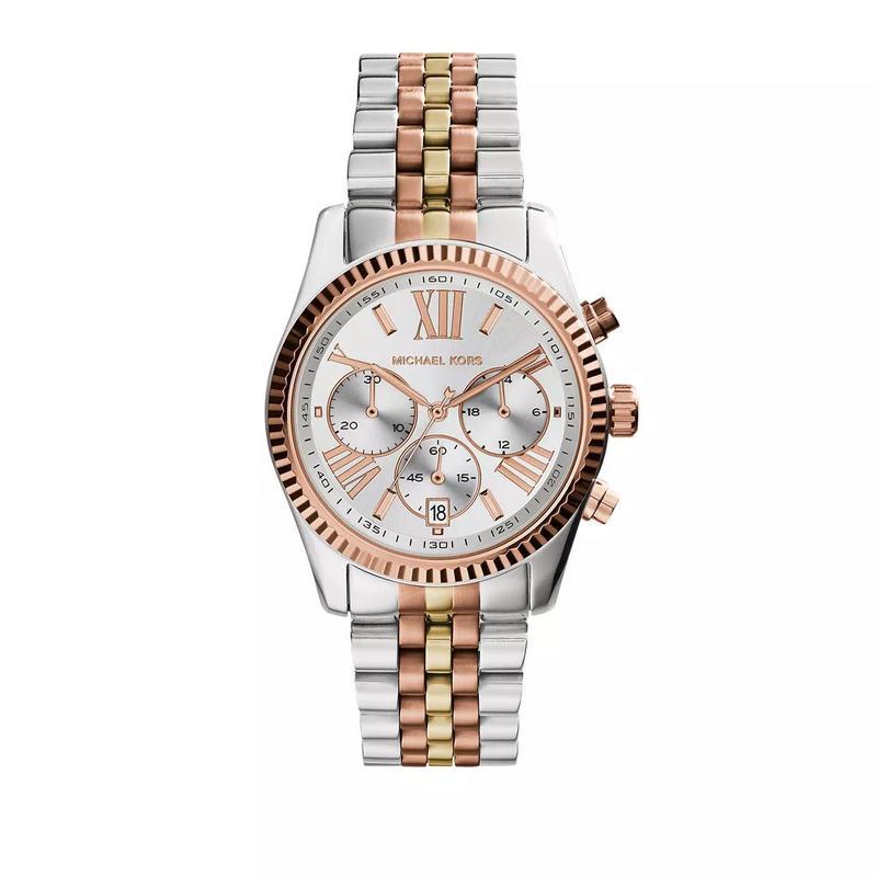 Michael Kors 女士玫瑰金不锈钢防水石英腕表商务简约时尚防水手表
