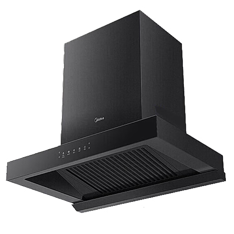 美的(Midea) 家用厨房小尺寸70CM抽油烟机21立方大吸力欧式顶吸排烟机自清洗触屏易操作吸油烟机TN202高清大图