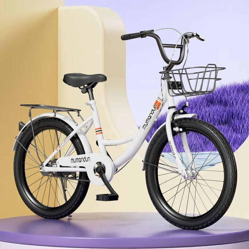 轻便女式成人自行车22寸26寸适合9岁16岁学生男女童高清大图