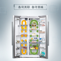 西门子（SIEMENS）KA92DS30TI 585升变频风冷无霜 并联双循环 家居互联对开门冰箱玻璃门（浅金色）