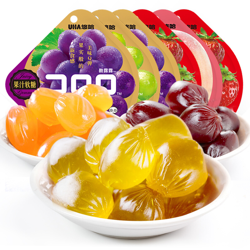 悠哈酷露露桃子味软糖52g