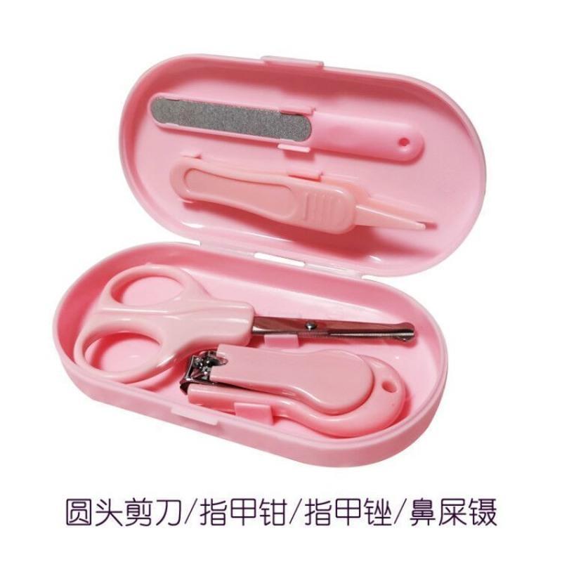 婴儿电动磨甲器指甲剪套装新生专用宝宝指甲钳婴儿用品儿童护理 指甲护理套装 粉色