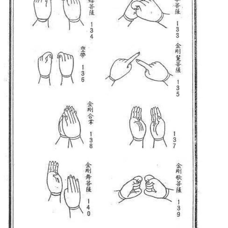 《密宗大手印总集》1213个手印图解 恭鋻老人著 高清16开本 密法高清大图
