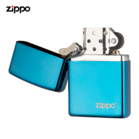 之宝(Zippo)打火机 蓝宝商标 PVD浸染彩印20446ZL 煤油防风火机-新机无油