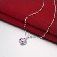N463 Women Silver Necklace 镀925纯银女项链日韩版锁骨链潮人送女朋友七夕情人节礼物
