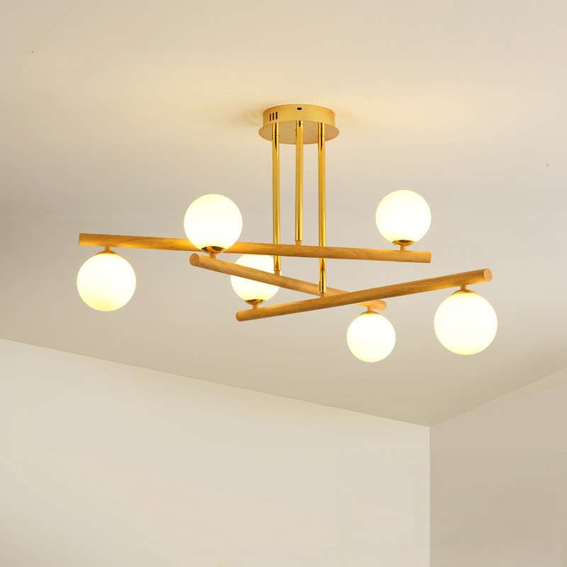 日式风格魔豆客厅吊灯北欧原木色现代简约卧室灯创意个性餐厅灯具视频