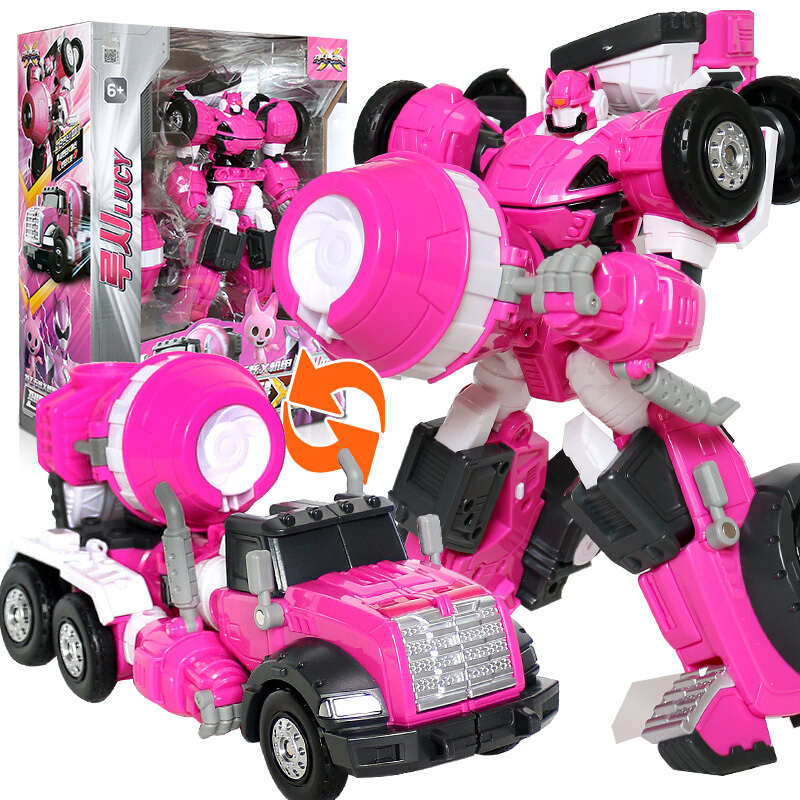 韩国正版迷你特工队x机甲玩具玩具儿童变形合体机器人金刚玩具汽车人