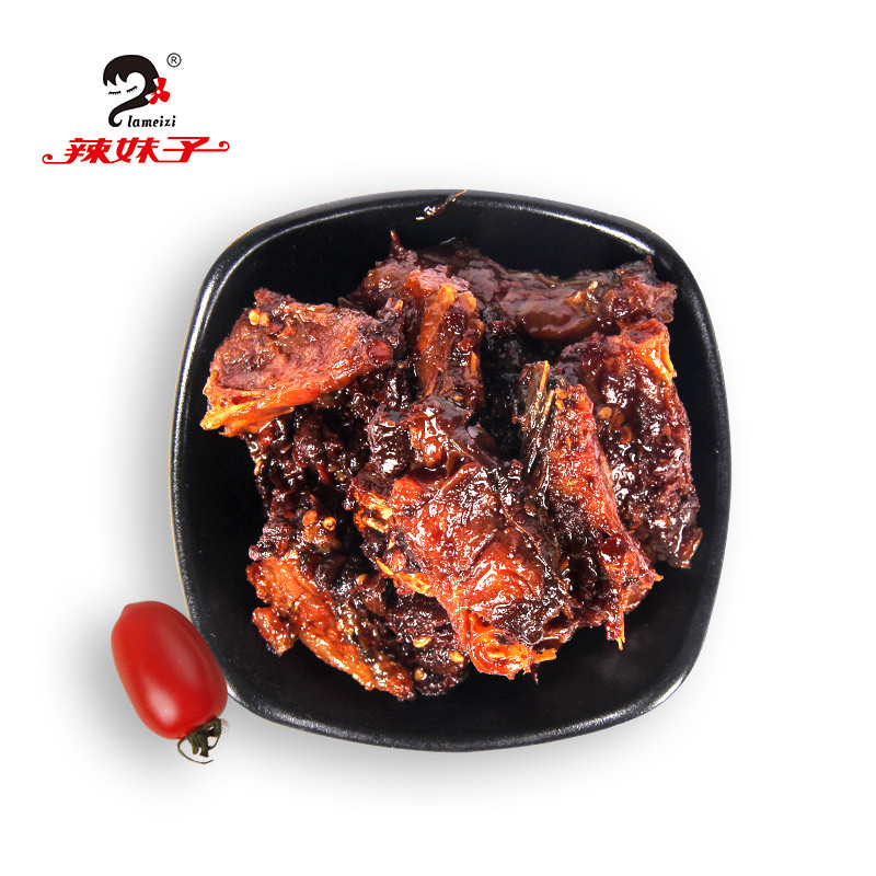 辣妹子 豆豉香辣酥骨鱼110g 鱼罐头下饭菜即食鱼类罐头方便速食零食休闲罐装小吃