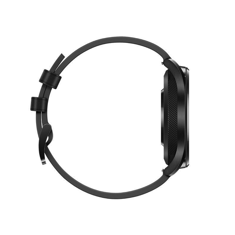 华为/HUAWEI 智能手表 WATCH GT 雅致款 新款 黑色 珍珠黑真皮表带 (1周续航+户外运动手表+实时心率+睡眠监测+NFC支付)