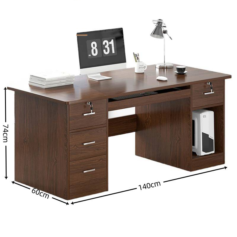 怡卓欧职员桌键盘位四抽张高清大图