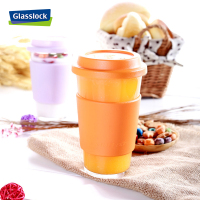 三光云彩(GLASSLOCK)韩国进口钢化耐热玻璃水杯 泡茶杯橙色 RC106-1 500ml