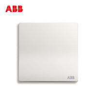 ABB开关插座 轩致无框 雅典白色 一位单开单联单控开关面板AF127