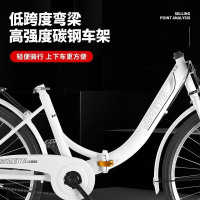 新款免安装折叠自行车成人男女通用免充气实心胎通勤单车Yn 米顶配【免安装黄色 24寸适合1.45-1.75