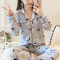 咭木咭木(JIMU JIMU)睡衣女春秋季夏长袖韩版月子服甜美可爱薄款开衫家居服产后套装