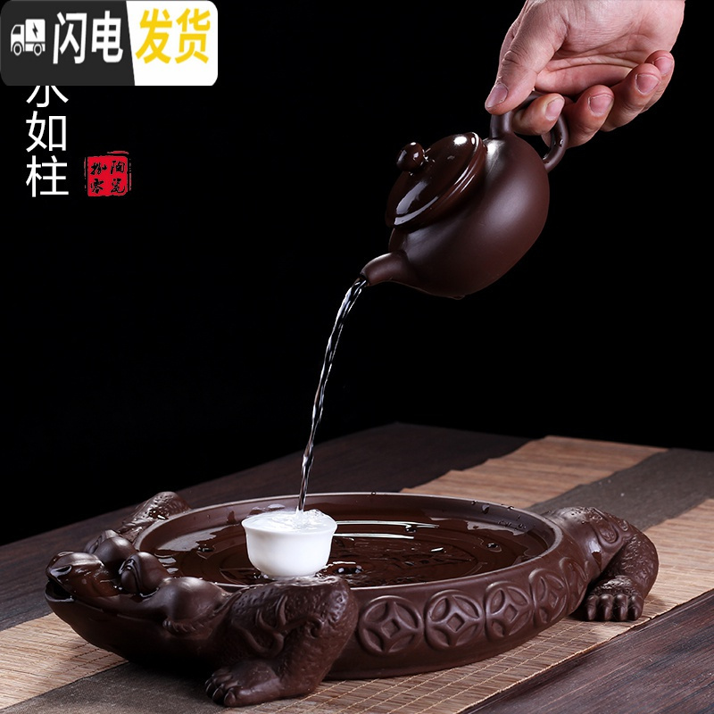 三维工匠紫砂壶套装宜兴纯全手工正宗泡茶壶捡漏功夫茶具大容量家用单壶 紫泥水平壶120密封性好可倒立