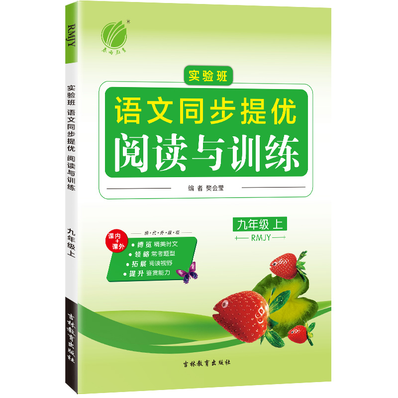 语文 九年级上 [正版]2024秋 初中语文实验班同步提优阅读与训练九年级上册人教版 语文9年级上册RJ版同步专项训练每
