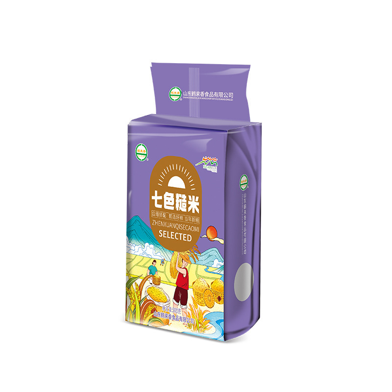 鹤来香 七色糙米500g七种杂粮粗粮杂粮饭谷物混合杂粮黑米燕麦米 七色糙米500g*5