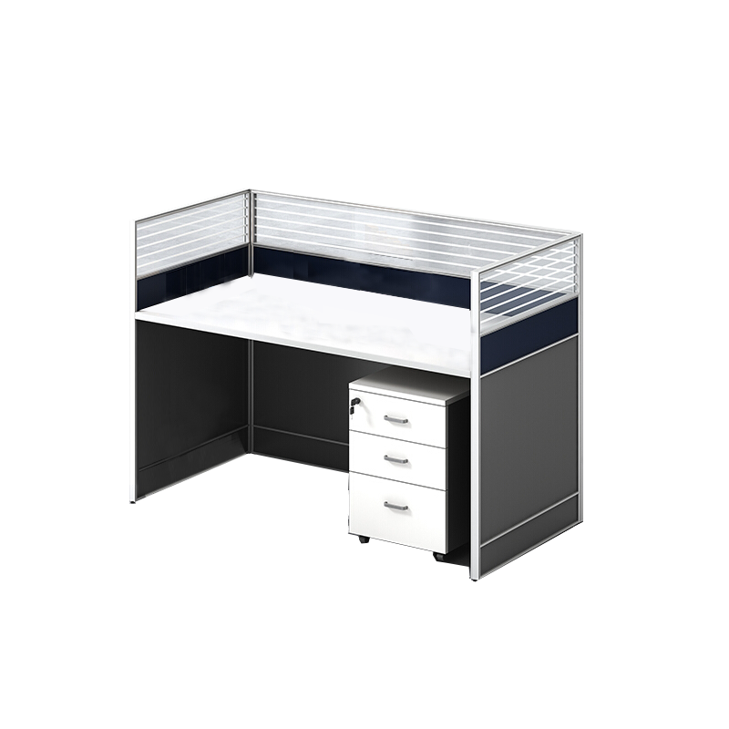 百特尚优 单人位屏风工位含主机托、键盘抽、活动柜 1200*600*1200 BT-PFW32 个 暖白色