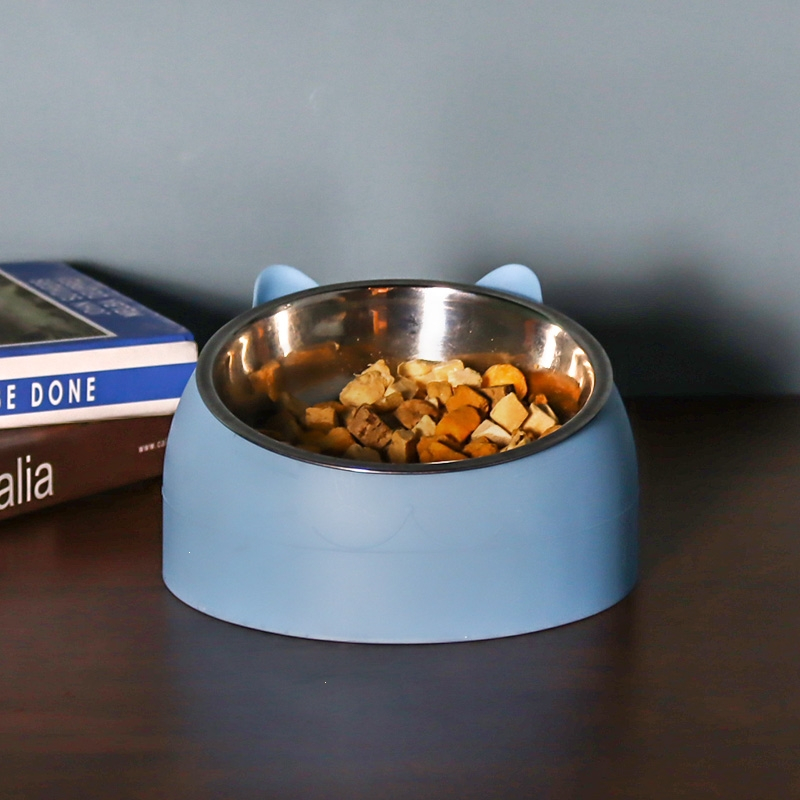 猫碗双碗自动饮水不锈钢宠物喝水碗防打翻猫粮碗猫咪水碗猫盆食盆款式