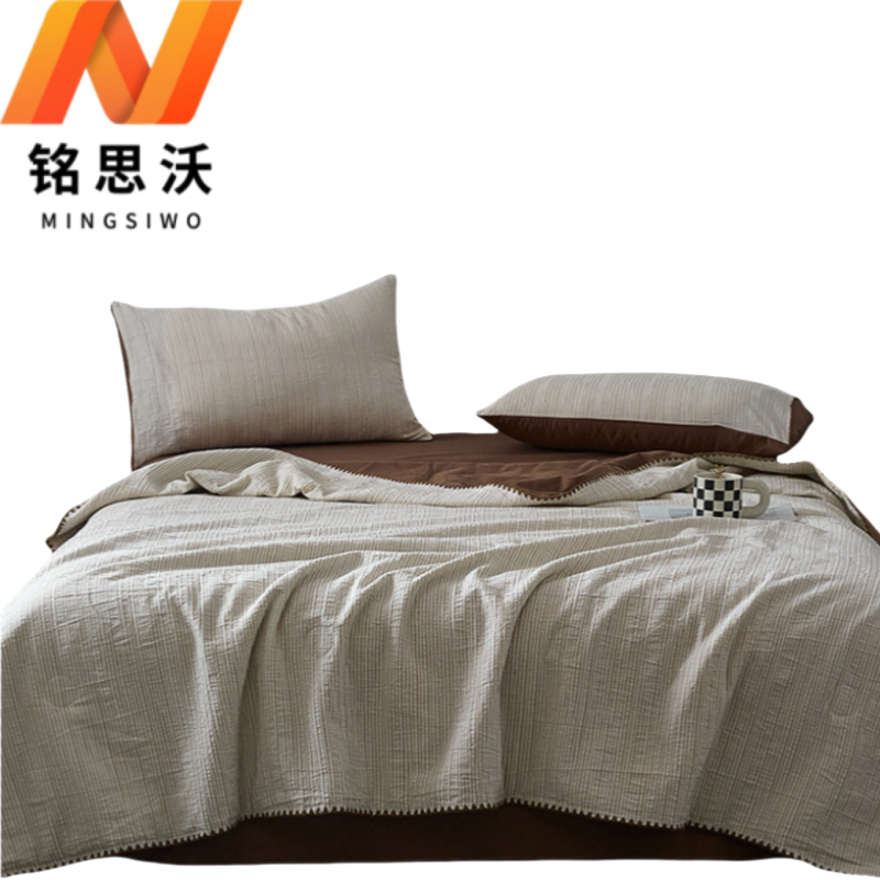 铭思沃三件套2.0米床 夏野咖 套高清大图
