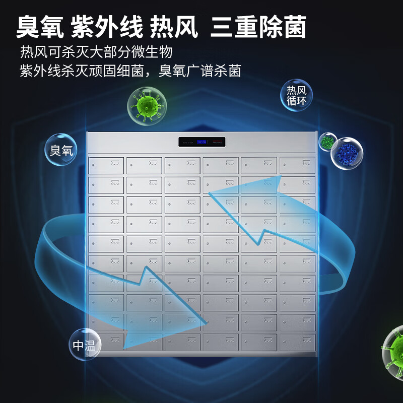 脉巴赫多格消毒柜大容量多室消毒柜热风循环食堂饭店臭氧紫外线消毒柜 磁吸消毒柜MBH-DG60-CX高清大图