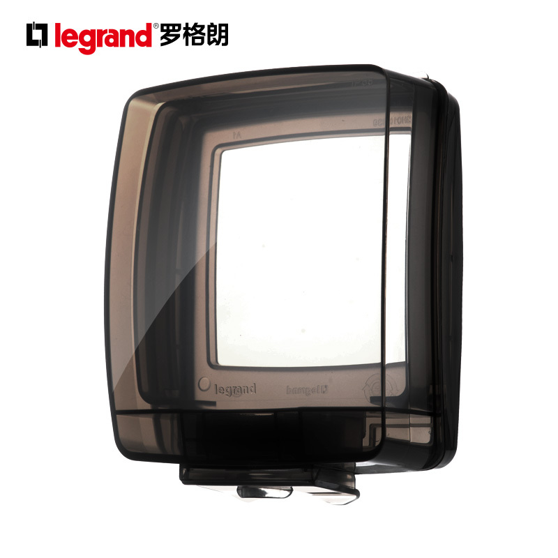 罗格朗(Legrand)防水插座防水罩86型开关透明防水盒浴室卫生间防溅盒保护套保护盖