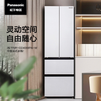 松下(Panasonic)400L法式多门冰箱 超薄嵌入式变频冰箱 风冷无霜 独立保鲜 银离子除菌 小海豚 LED照明