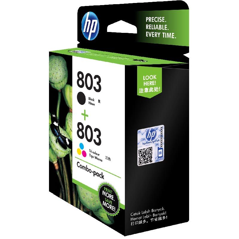 惠普(HP)X4E76AA 803黑色彩色套装 (适用于HP Deskjet 1112/2132/1111/2131)