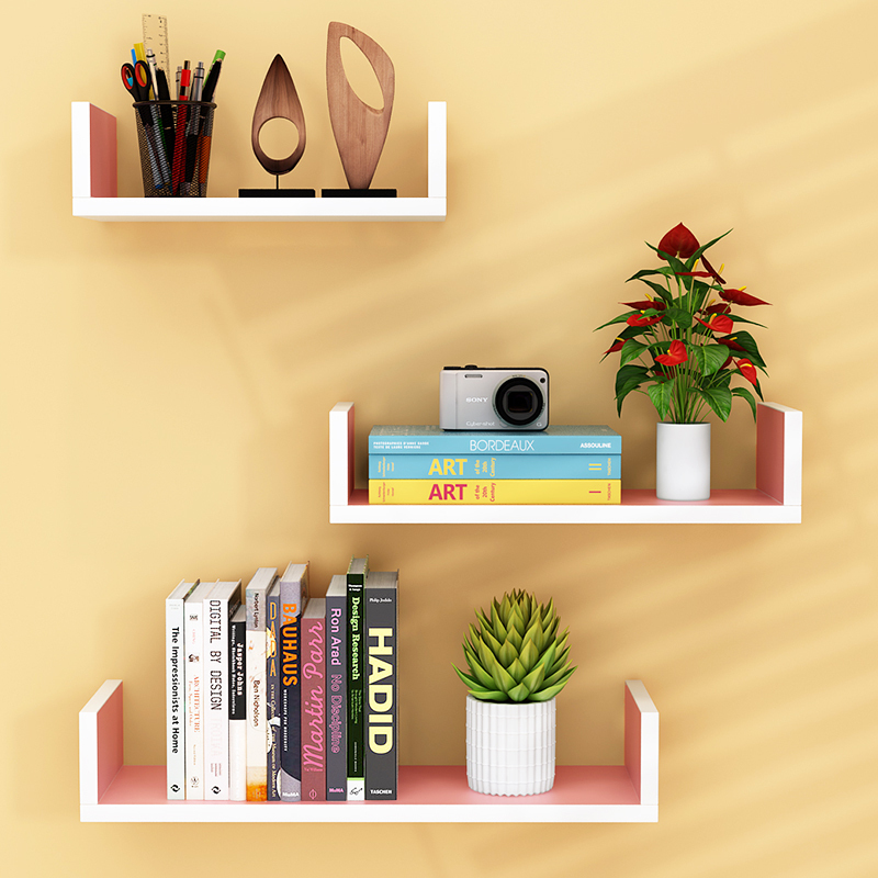 墙上置物架墙壁挂墙面隔板搁卧室ciaa多层书架免打孔客厅简约现代装饰