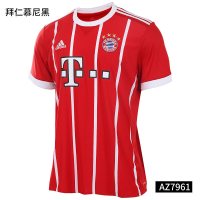 adidas 阿迪达斯 足球 男子 拜仁短袖上装 拜仁红 AZ7961