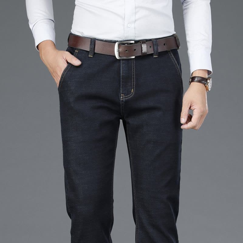 老爷车(laoyeche)秋冬季款男裤直筒牛仔裤 男商务青年大码弹力男装长裤子男士牛仔裤图片