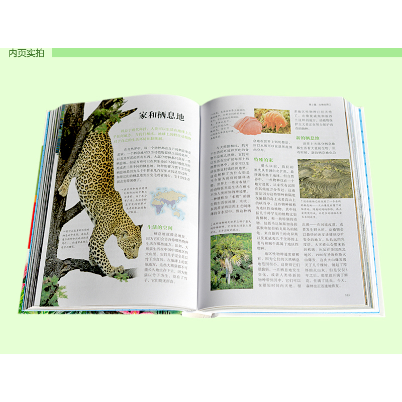 彩色图鉴珍藏版 青少年科普读物 百科全书书籍 自然 生物 植物 动物