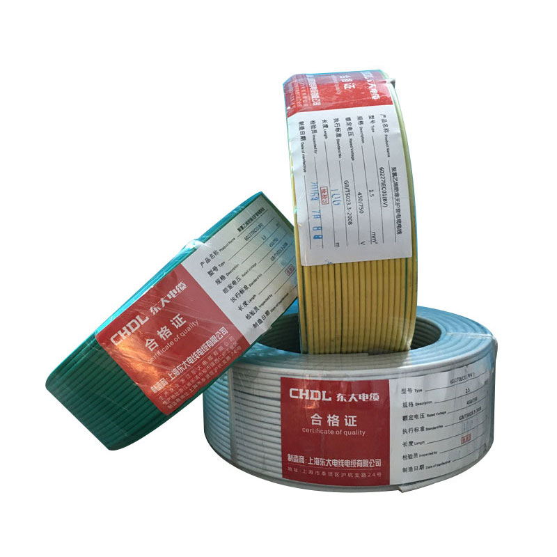 CHDL 单股铜线(需备注颜色)450/750V