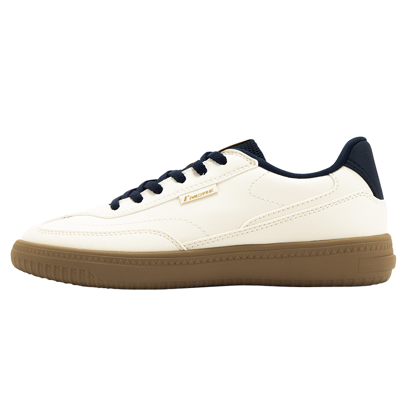 风禾3.0丨361°女鞋运动鞋新款鞋子休闲鞋德训鞋小白鞋女板鞋 西米色/黑影蓝 36码