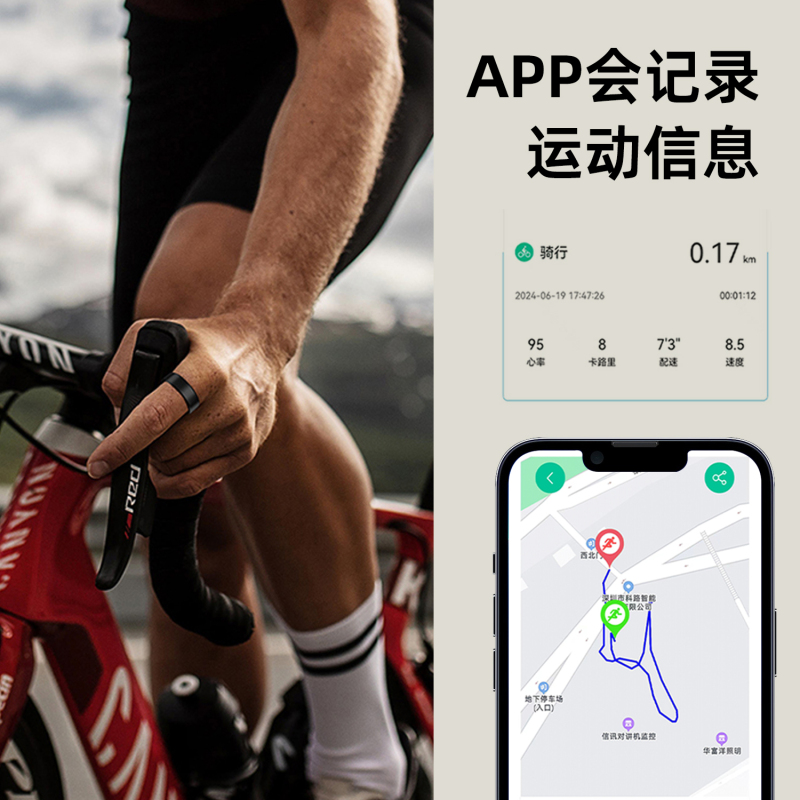 波格朗(POGLIAR)2024年新款黑科技智能戒指无感佩戴蓝牙连接心率监测无线指环睡眠全天候血氧健康体温便携式运动防水时尚男女