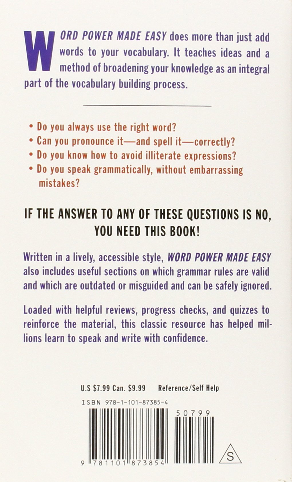 韦氏字根词根词典 [正版]单词的力量 Word Power Made Easy 英文原版 英语单词学习方法工具书 可搭m高清大图