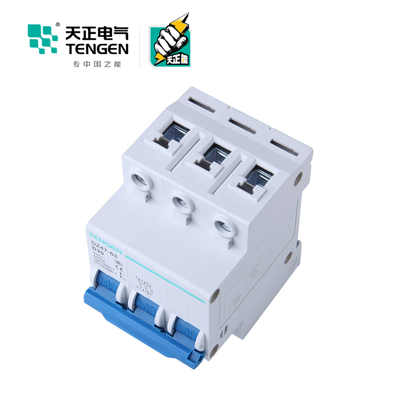 天正电气 DZ47-63 3P D 20A 4KA 01060020334 微型断路器