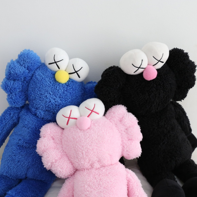 设计师公仔潮牌玩偶毛绒玩具kaws x bff 玩偶 黑色生日