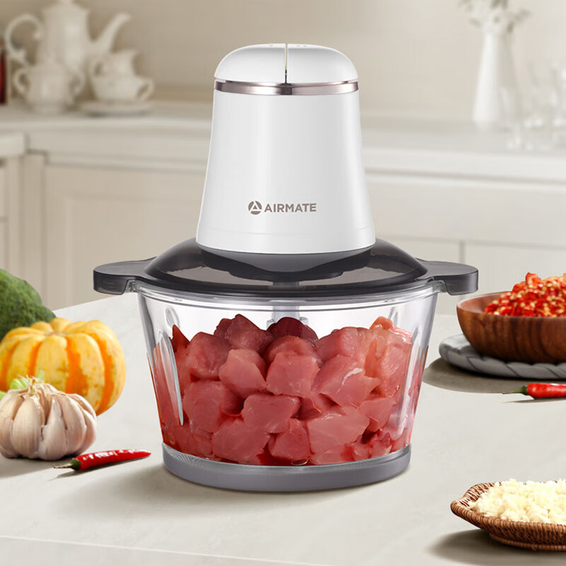 艾美特(Airmate) 两档切碎 多功能搅碎机搅拌机绞肉机1-2L CL2001