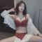 性感蕾丝内衣女聚拢套装加厚款无钢圈调整型中学生小胸文胸胸罩内裤美背防下垂上托刺绣少女内衣