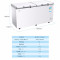 海尔(Haier)零下-40度低温冰柜速冻冰柜冷柜商用家用大容量急速冷冻 BC/BD-519HEM 519升