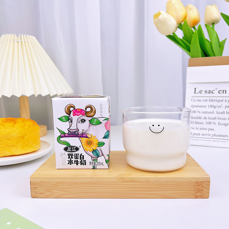 左江 双蛋白水牛奶 200ml*8盒/箱高清大图
